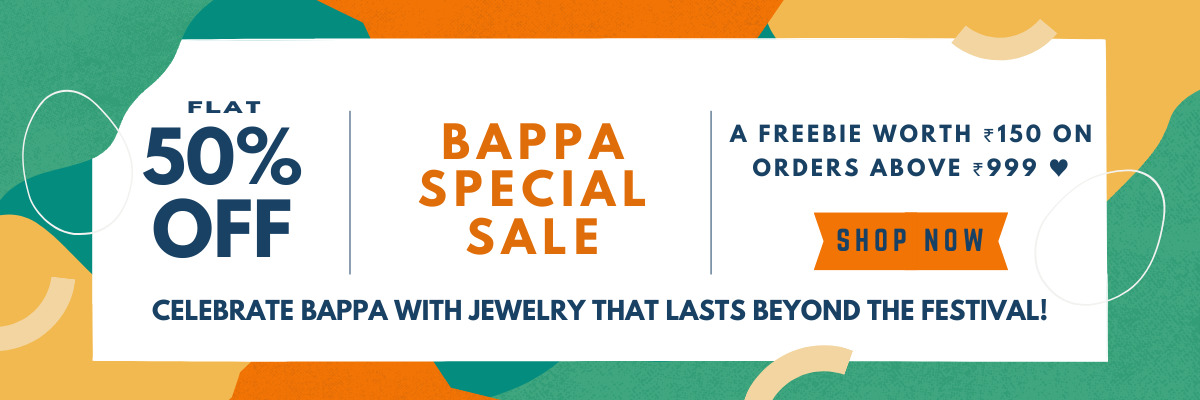 Bappa Special Sale - Flat 50% off on anti tarnish jewellery
