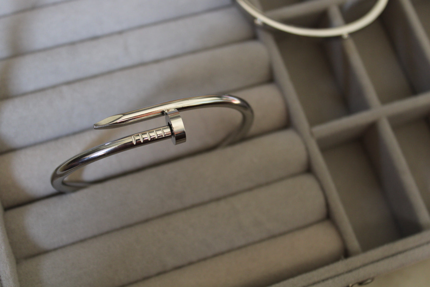 Silver Nail Stainless Steel Bracelet