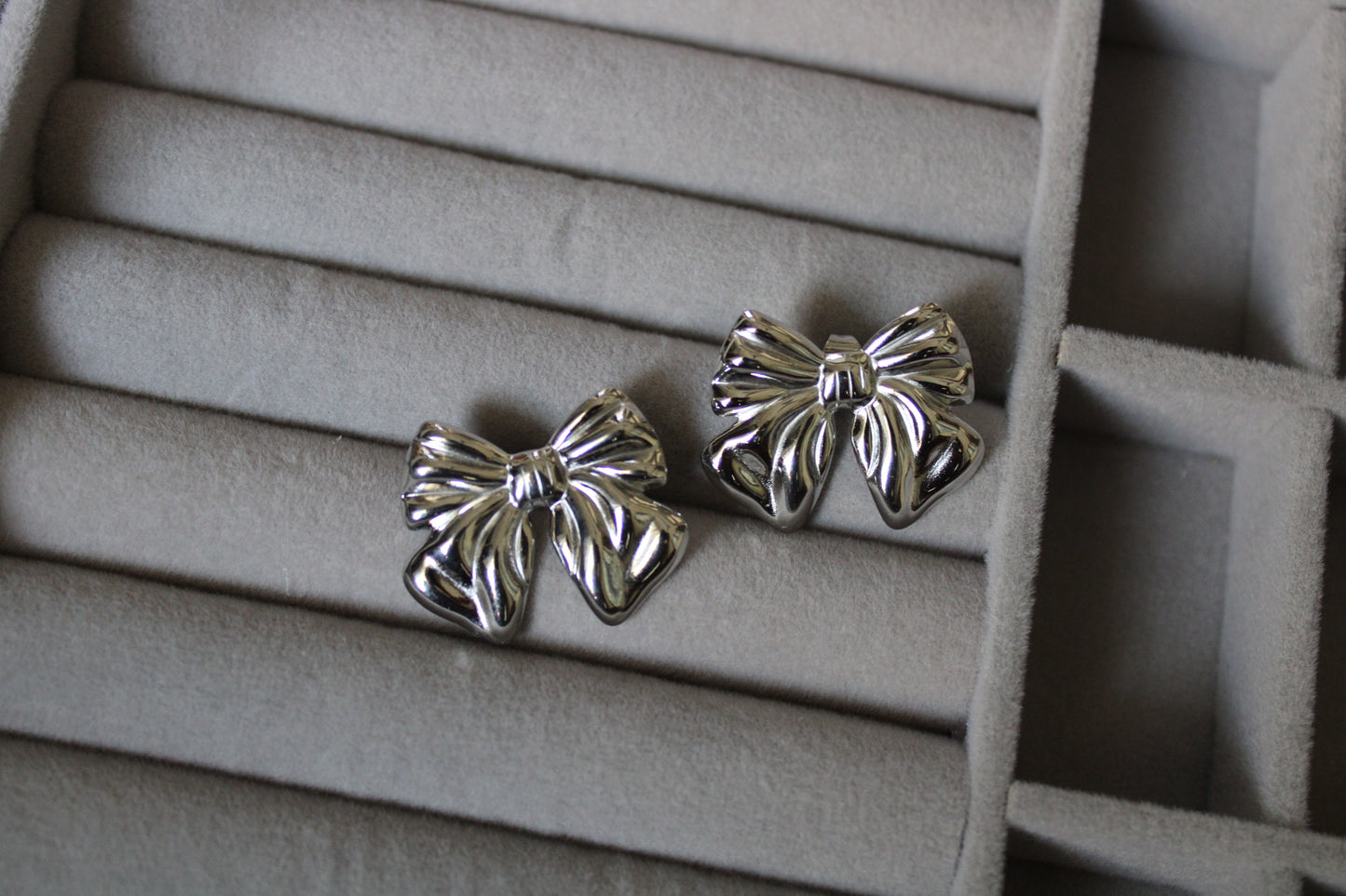 Silver Bowie Stainless Steel Studs