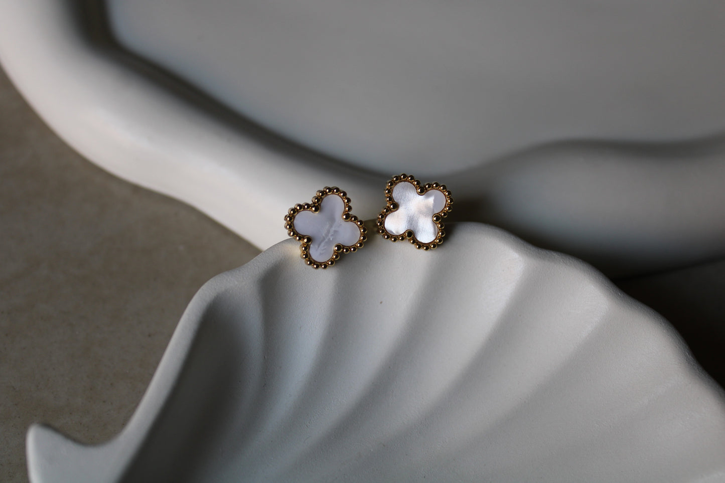 Cloud 9 Clover Stainless Steel Studs