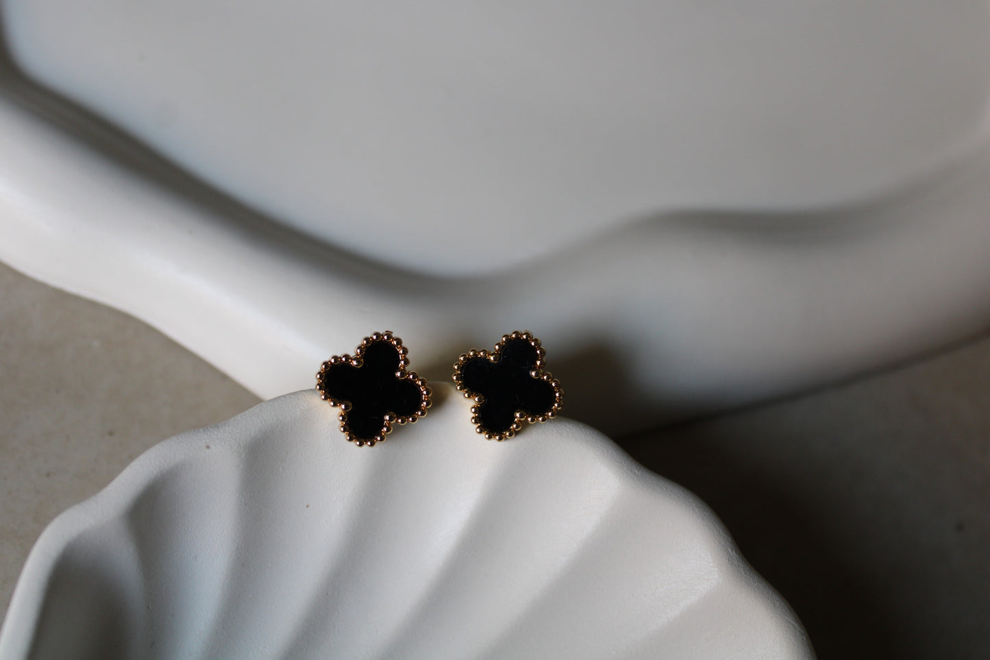 Black Clover Stainless Steel Studs