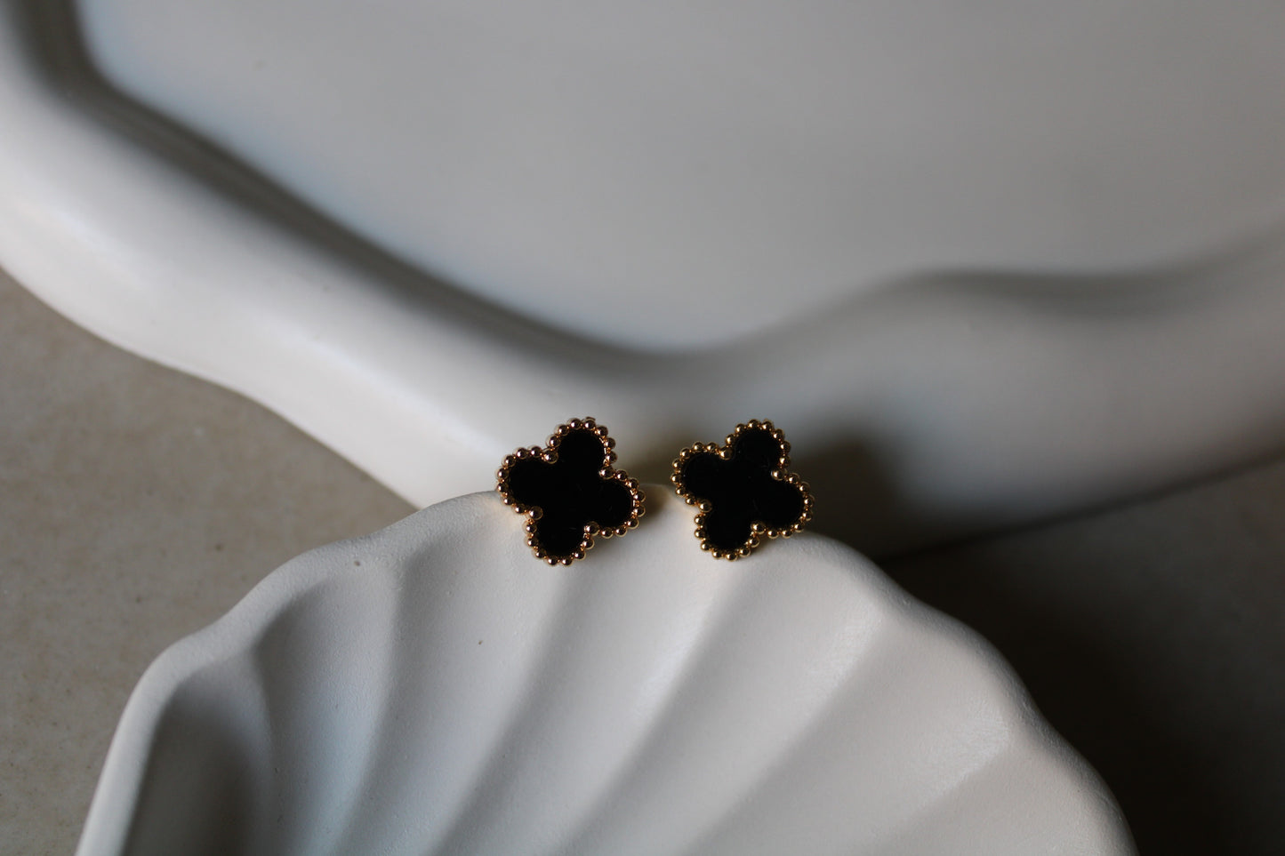 Black Clover Stainless Steel Studs