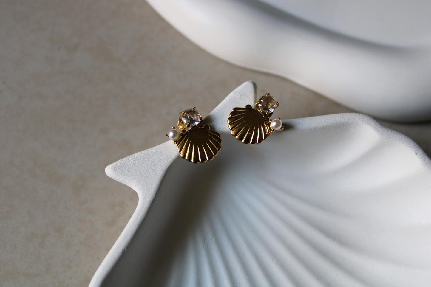 Ocean Whispers Stainless Steel Studs