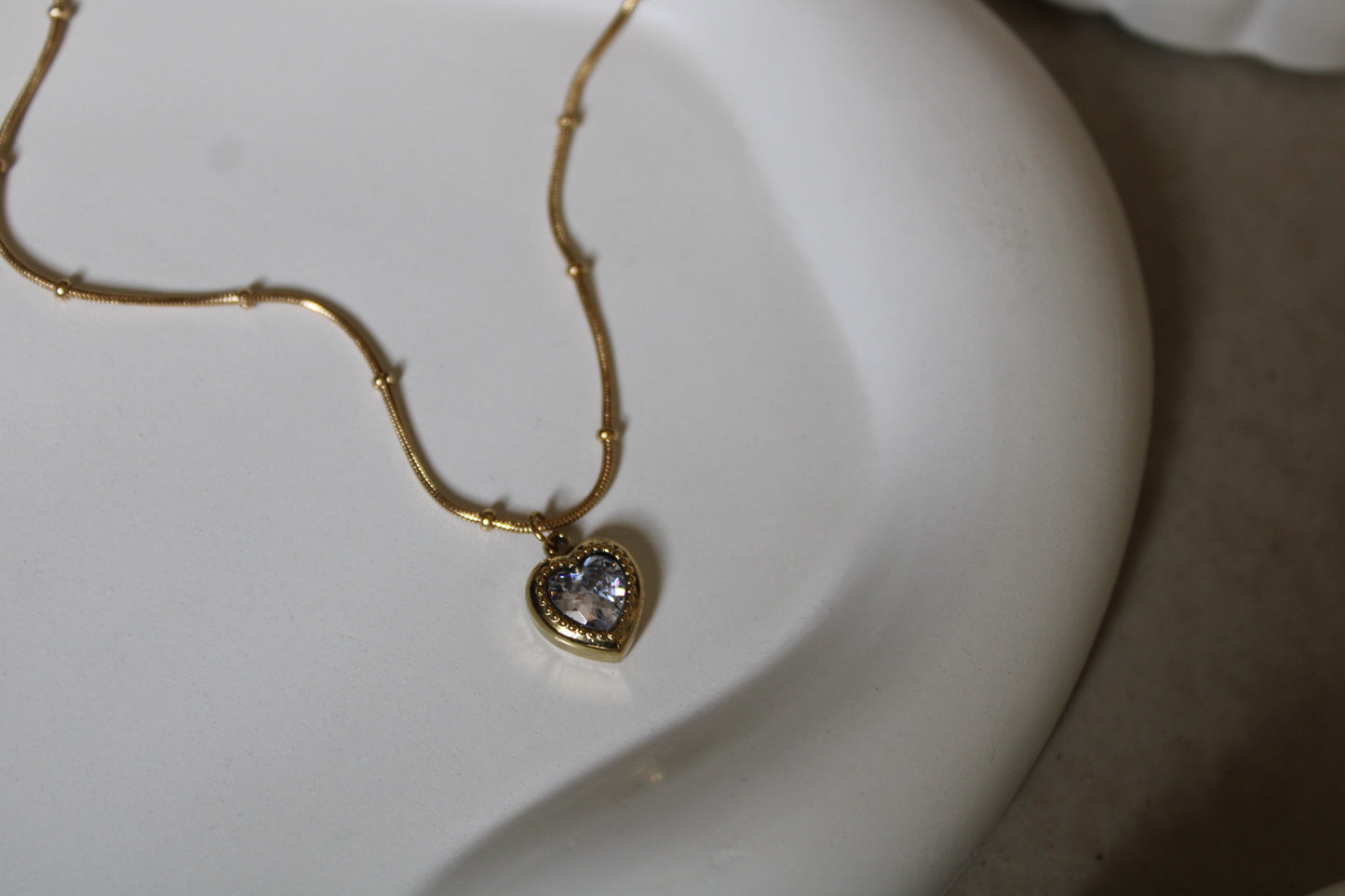 Glam Heart Stainless Steel Necklace