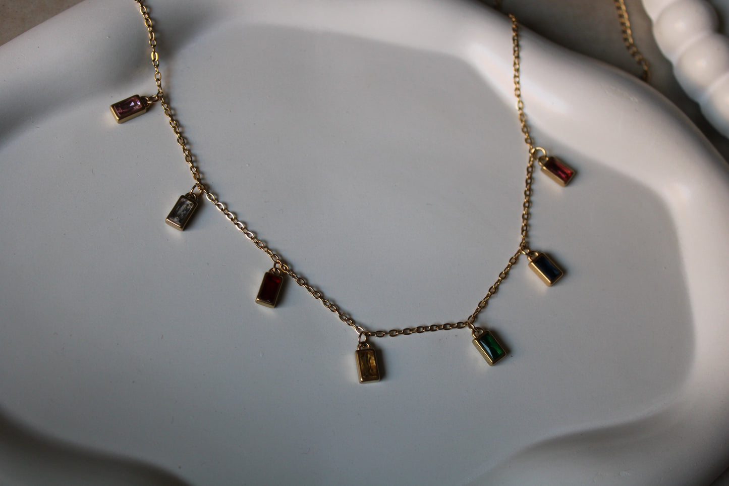 Prisma Charms Stainless Steel Necklace