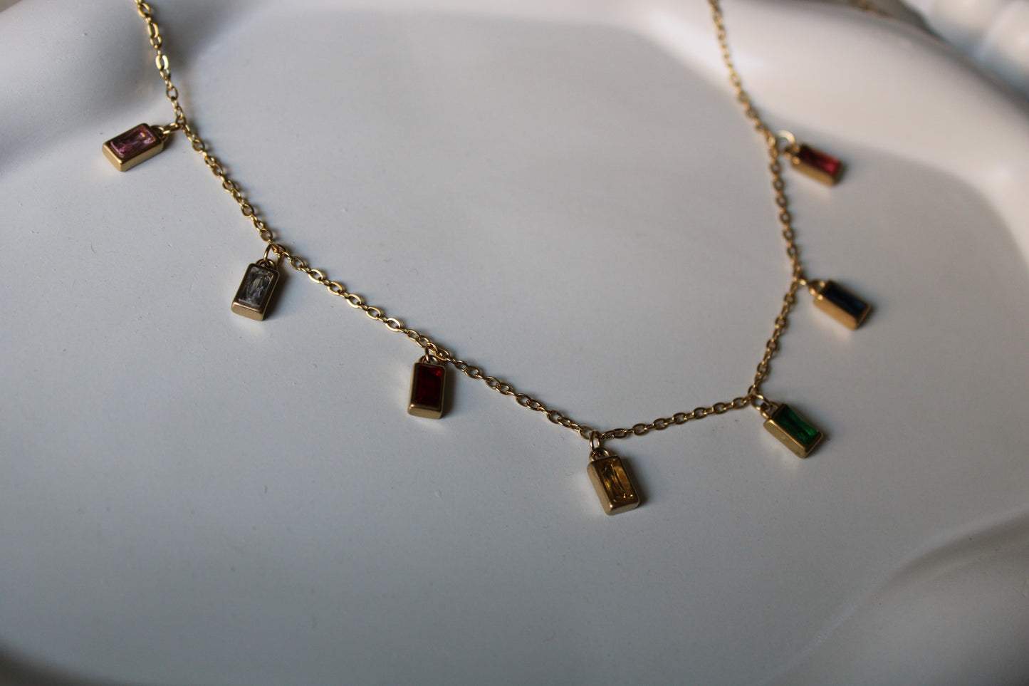 Prisma Charms Stainless Steel Necklace