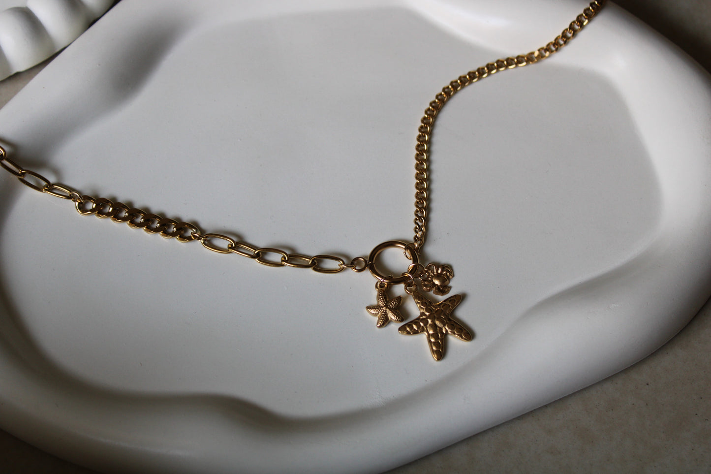 Coastal Charms Stainless Steel Necklace