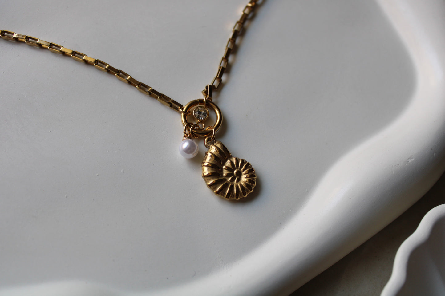 Island Pearl Stainless Steel Necklace