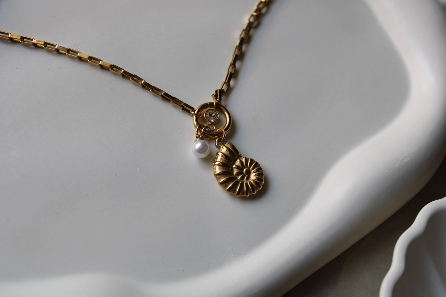 Island Pearl Stainless Steel Necklace