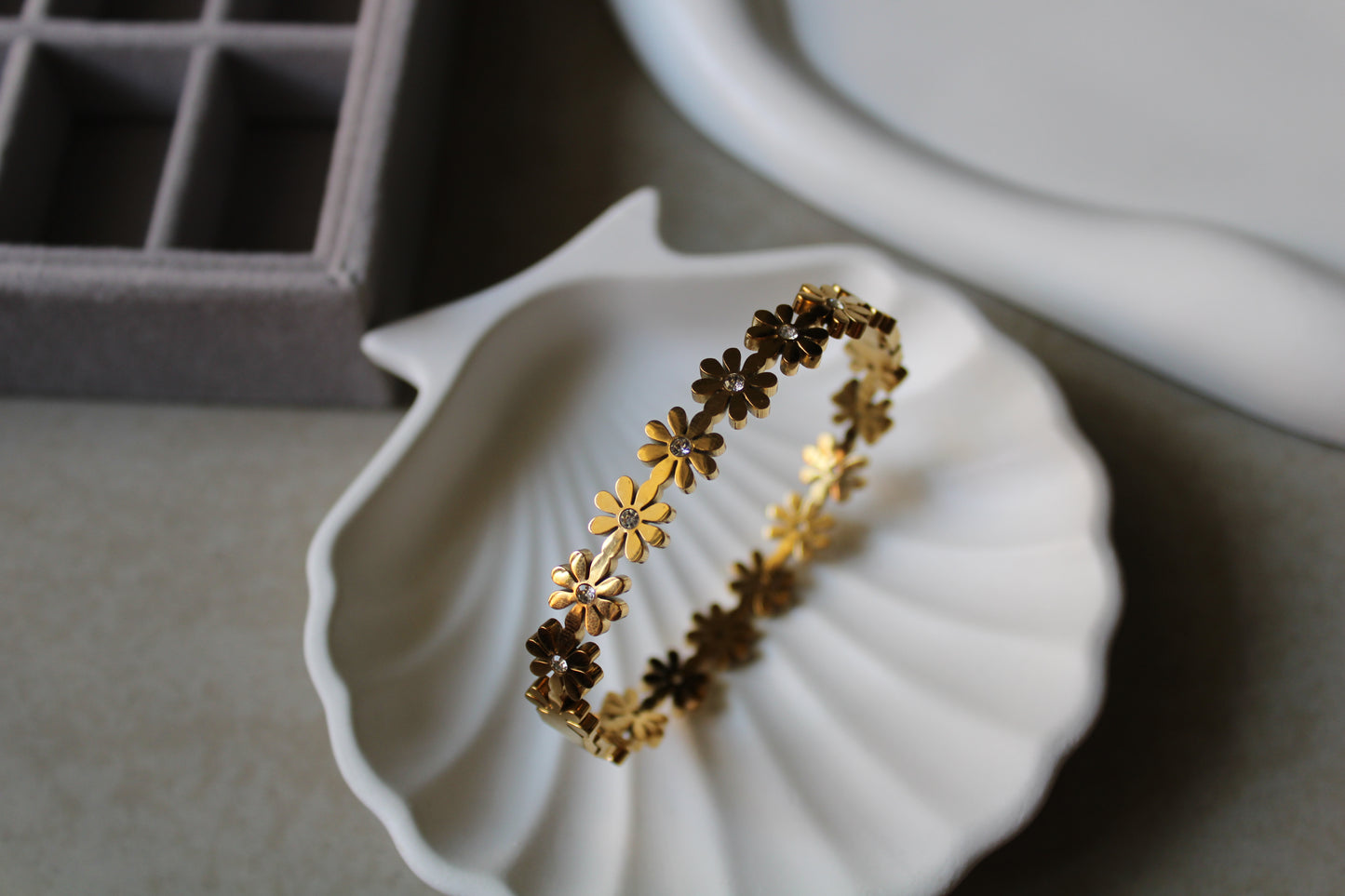 Blossom Glow Stainless Steel Bracelet