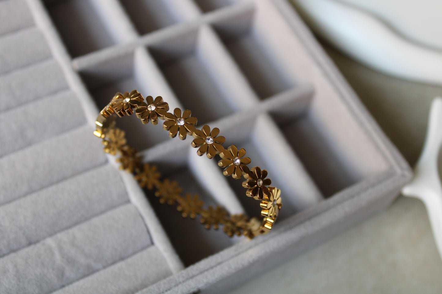 Blossom Glow Stainless Steel Bracelet