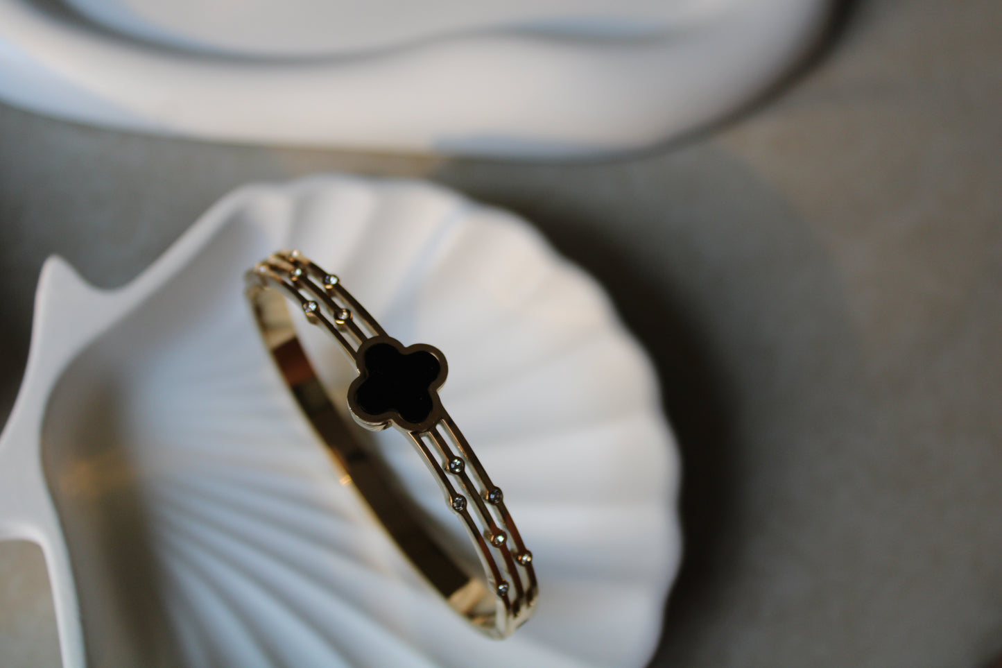 Lumi Clover Stainless Steel Bracelet