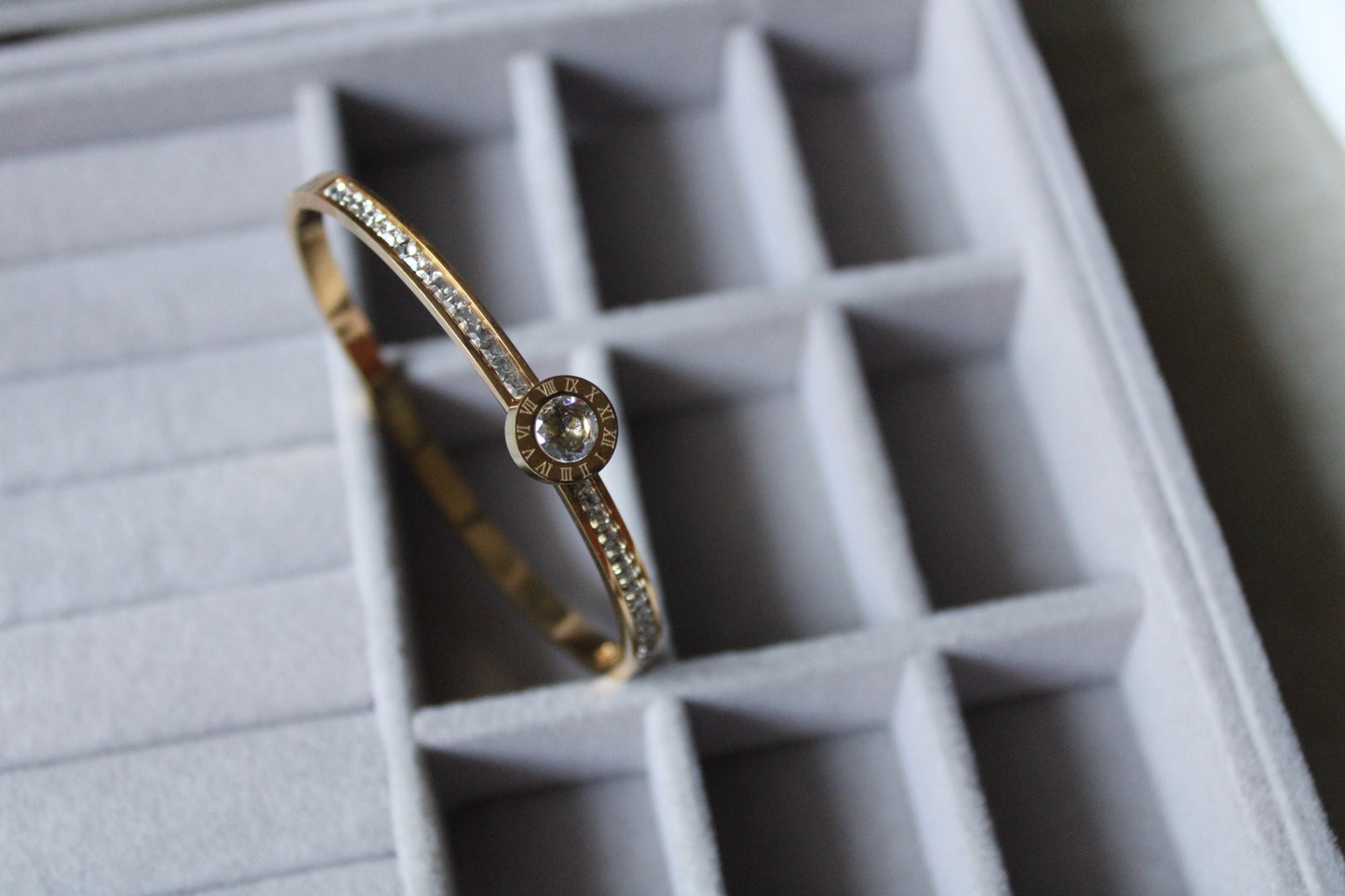 Crown Circle Stainless Steel Bracelet