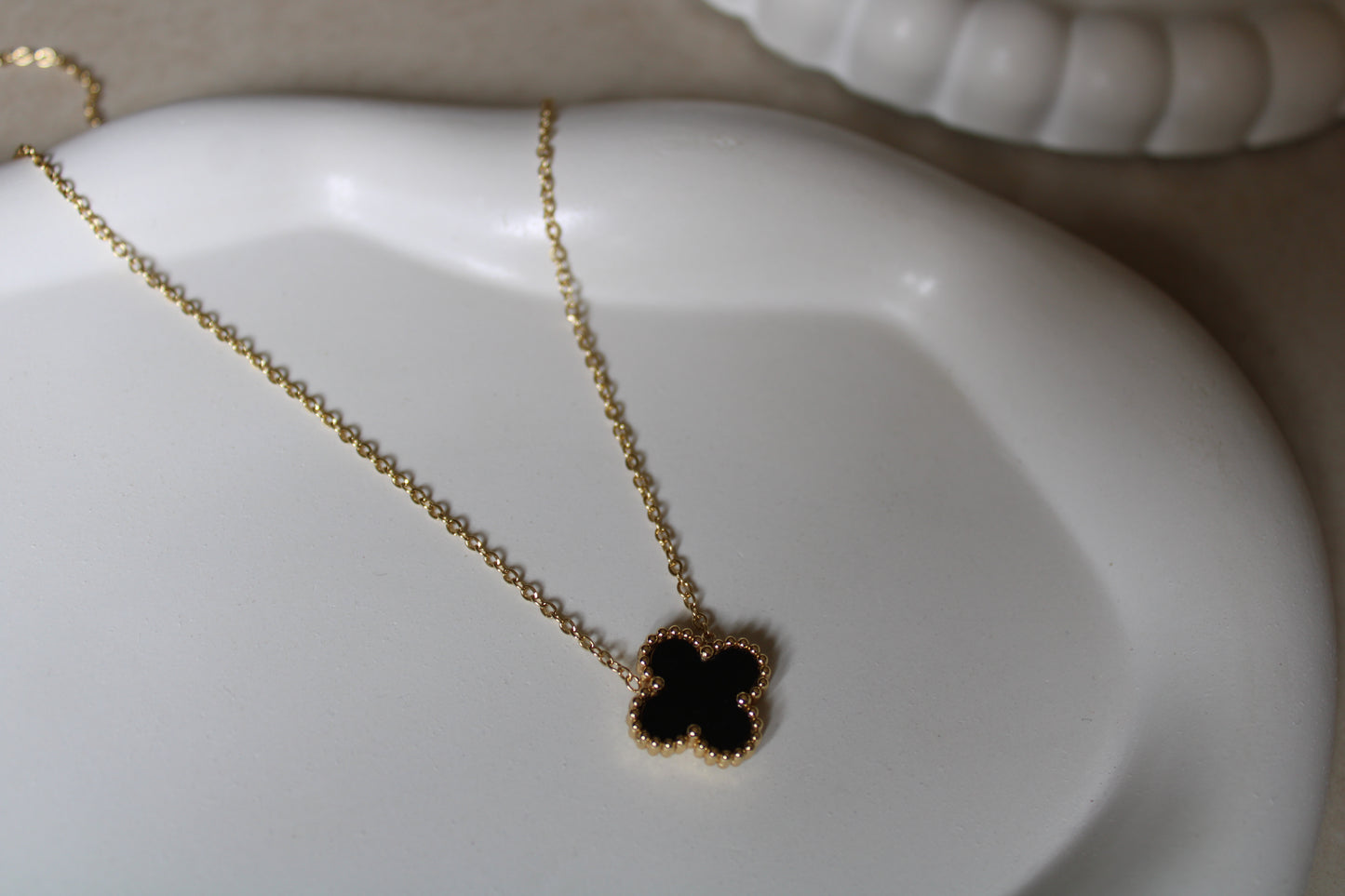 Black Clover Stainless Steel Necklace