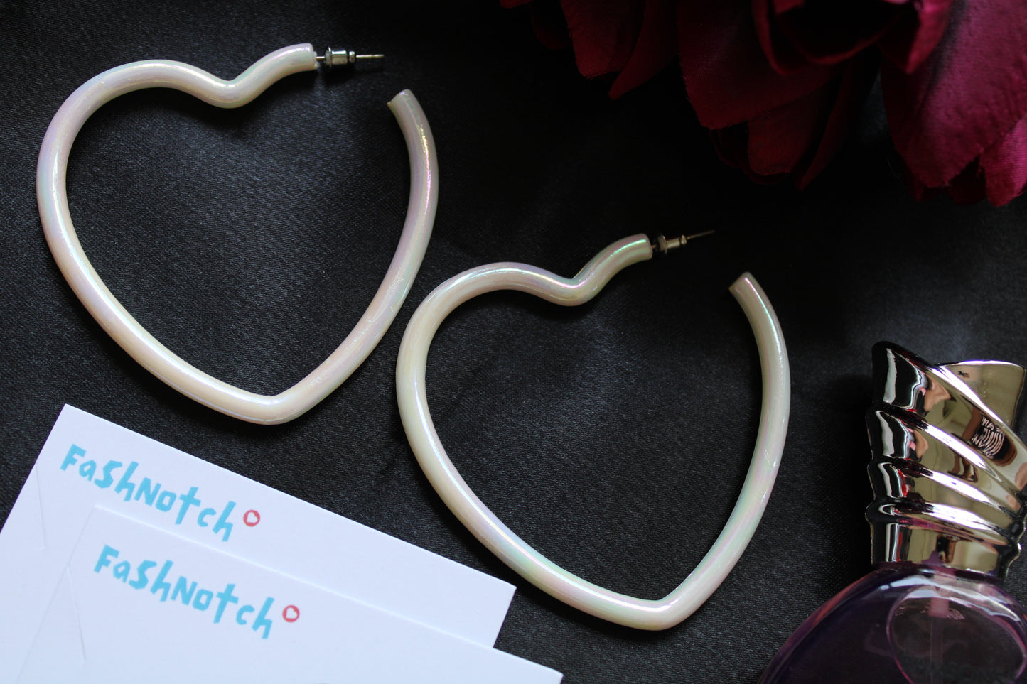 Acrylic Heart Earrings