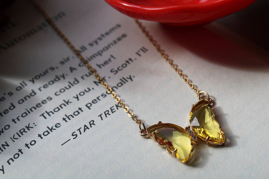 Minimal Butterfly Necklace