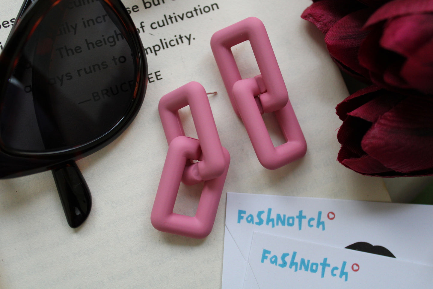 Acrylic Dual Link Earrings