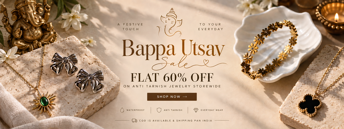 Bappa Utsav Sale - Flat 60% off on Anti Tarnish jewelry storewide