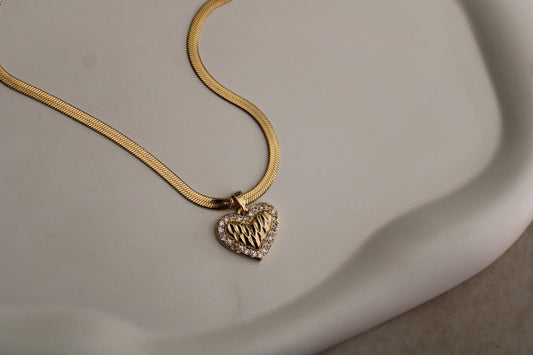 Queen of Hearts Stainless Steel Necklace