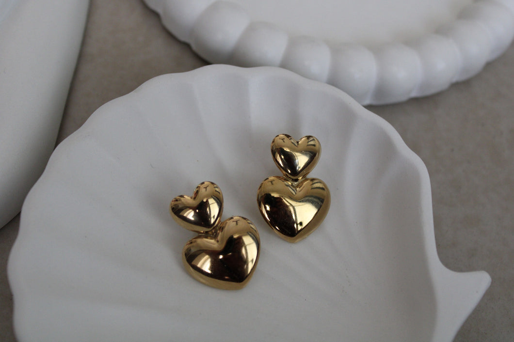 Dual Affection Stainless Steel Earrings