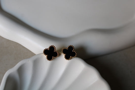 Black Clover Stainless Steel Studs