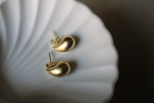 Mini Matte Bottega Stainless Steel Earrings