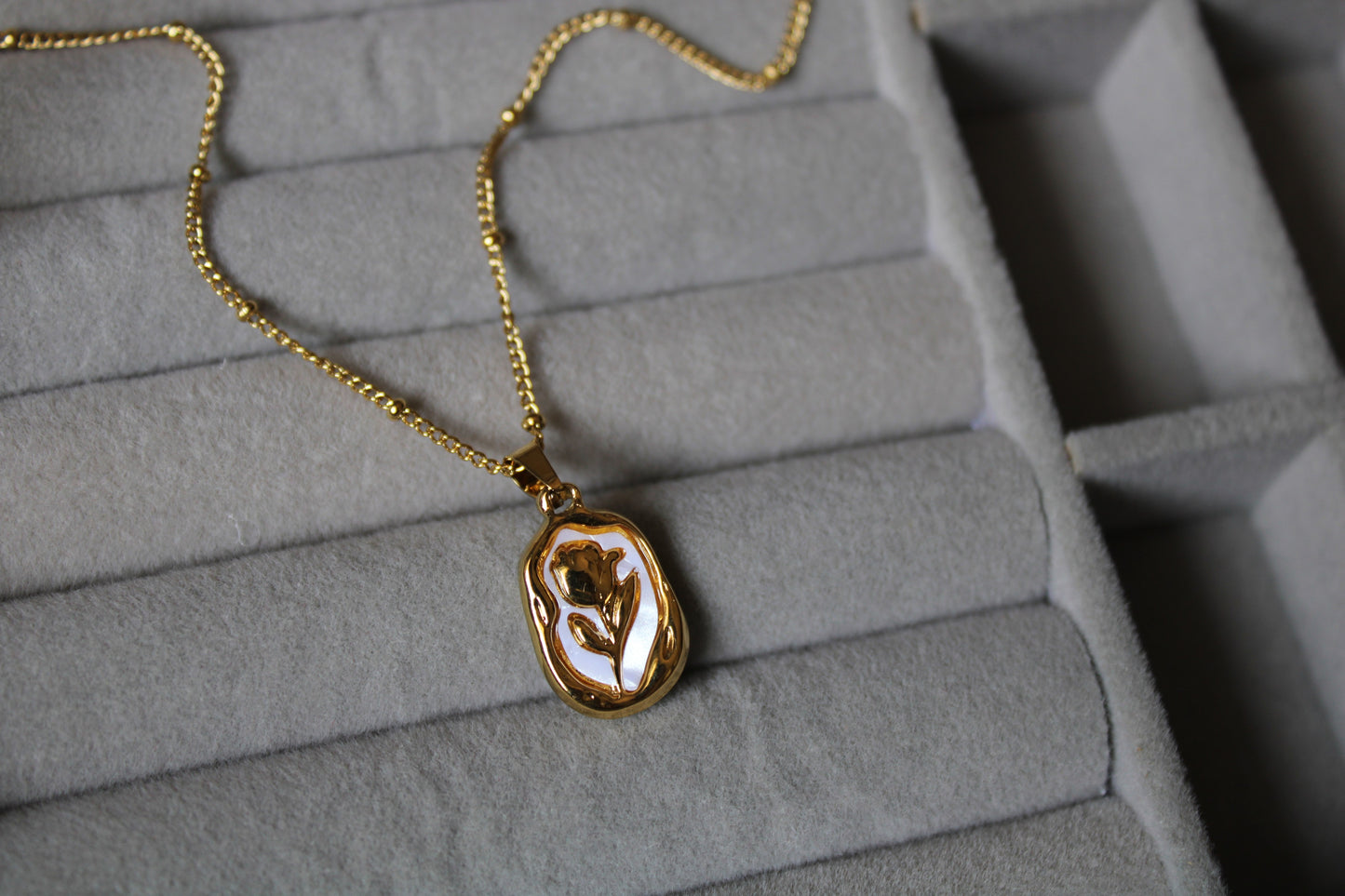 Rosette Stainless Steel Necklace