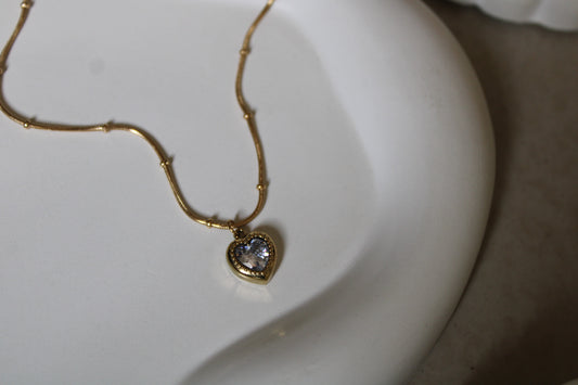 Glam Heart Stainless Steel Necklace
