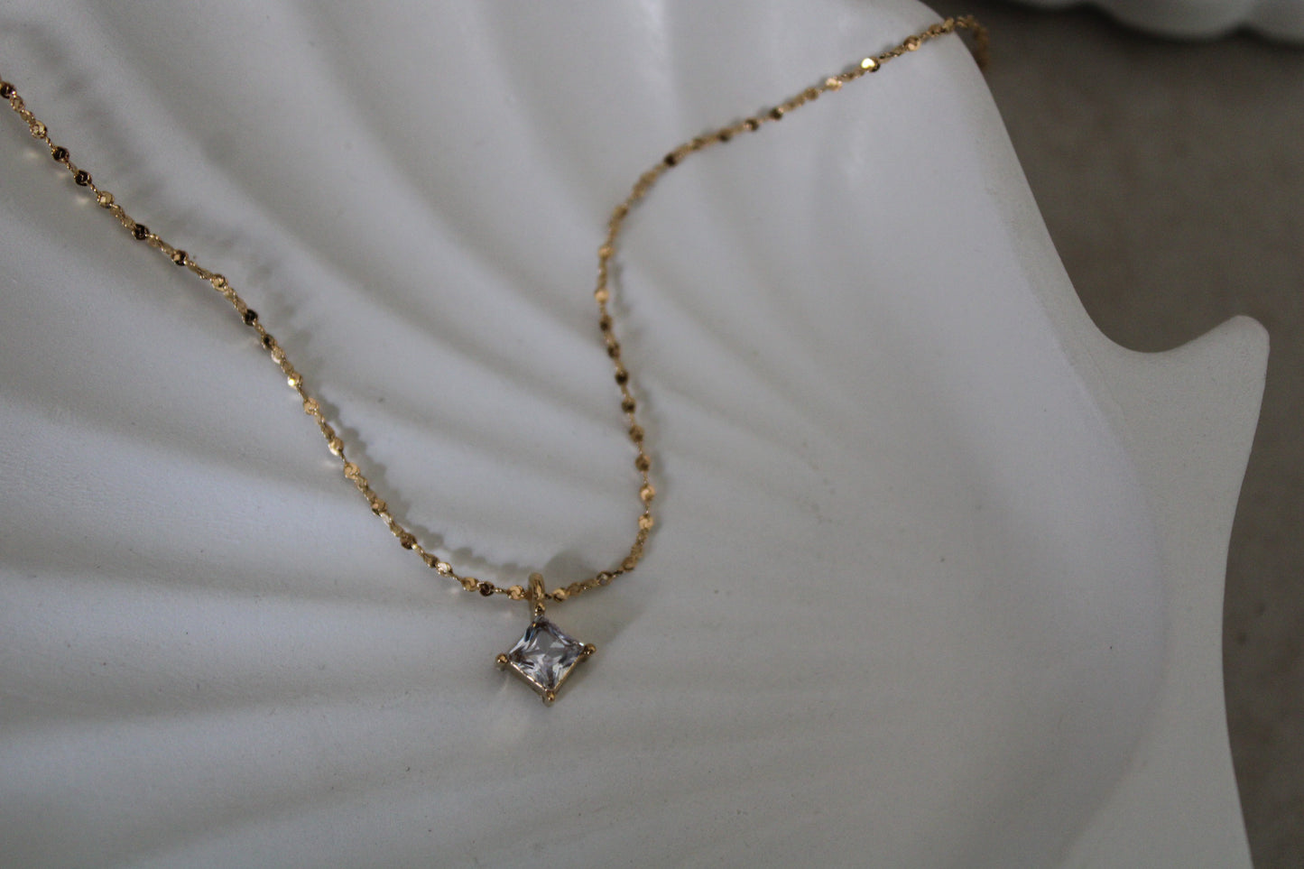 Solitaire Stainless Steel Necklace