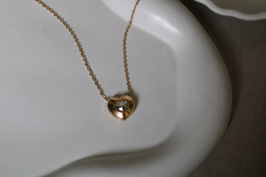 Rich Heart Stainless Steel Necklace
