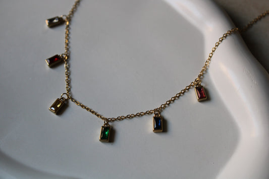 Prisma Charms Stainless Steel Necklace