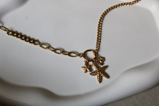 Coastal Charms Stainless Steel Necklace