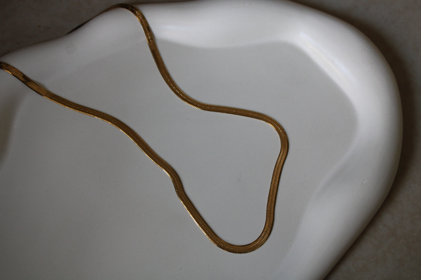 Gold Snake Chain Necklace
