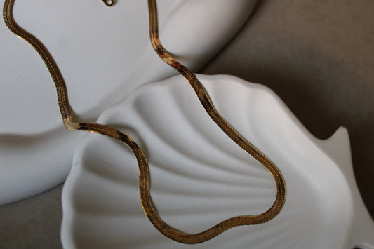 Gold Snake Chain Necklace
