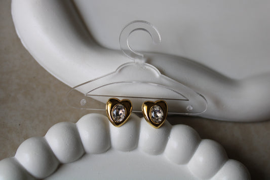 Twinkle Heart Stainless Steel Studs