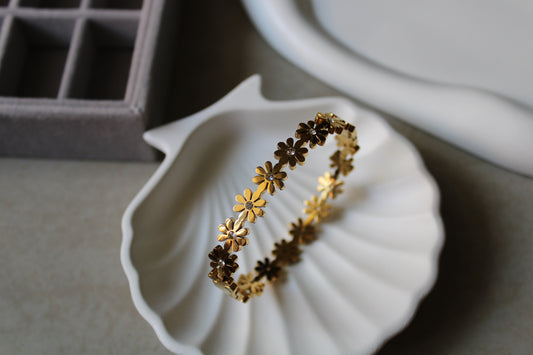 Blossom Glow Stainless Steel Bracelet