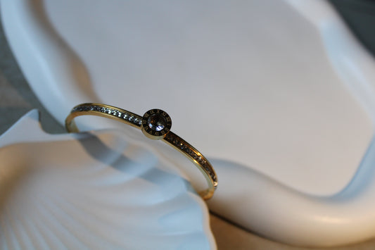 Crown Circle Stainless Steel Bracelet