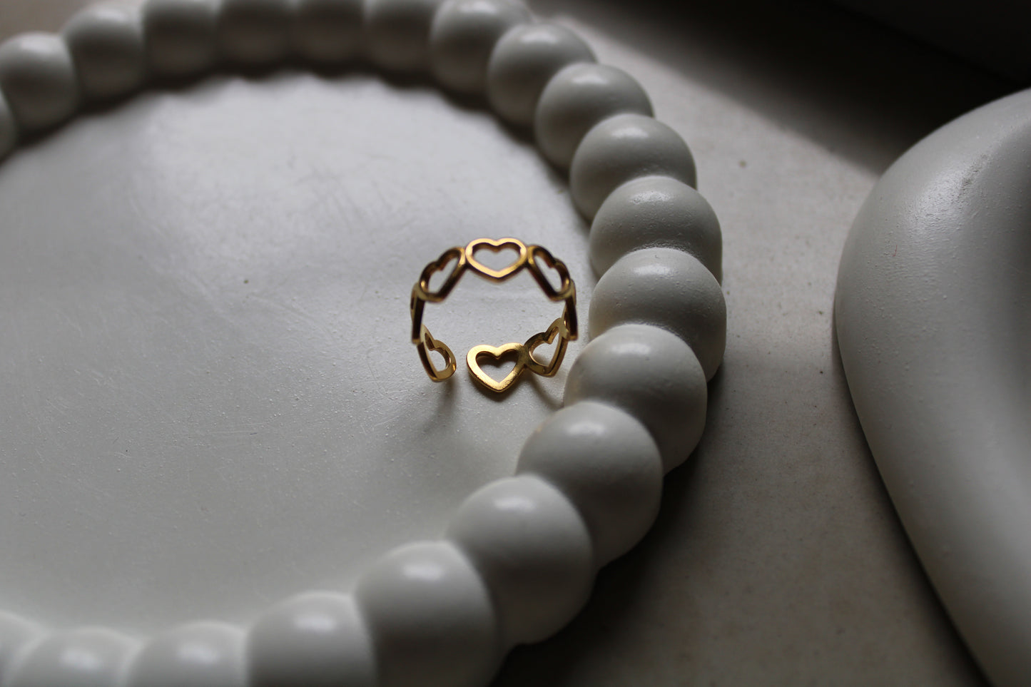 All Hearts Stainless Steel Ring - Adjustable