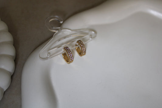 Glam Stainless Steel Hoops