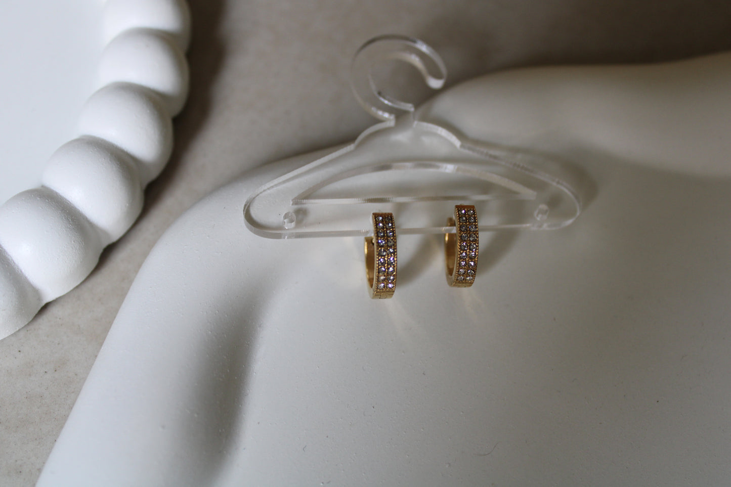 Glam Stainless Steel Hoops