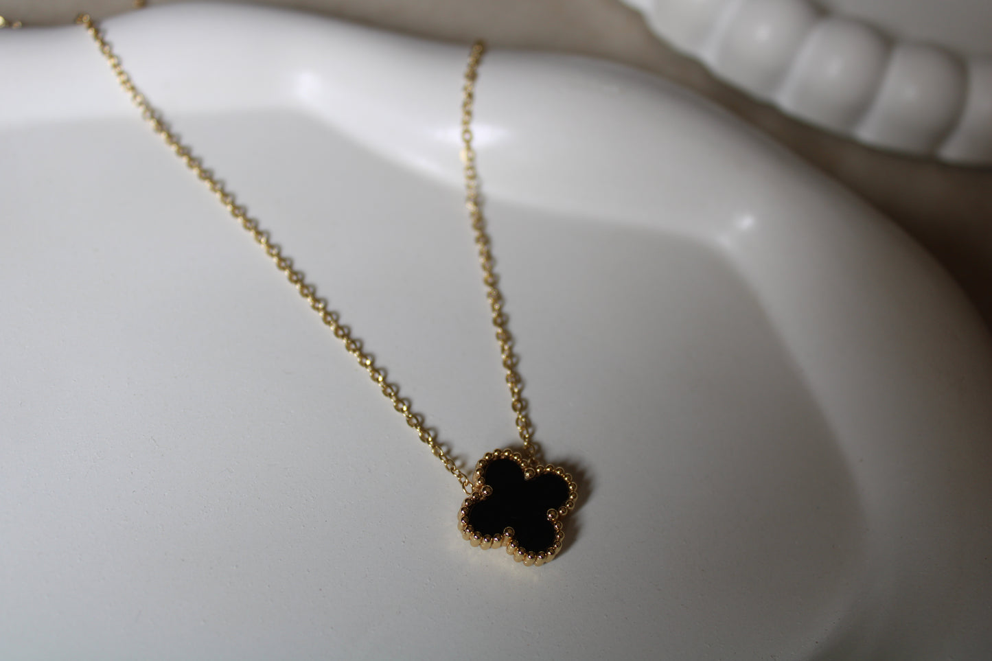 Black Clover Stainless Steel Necklace