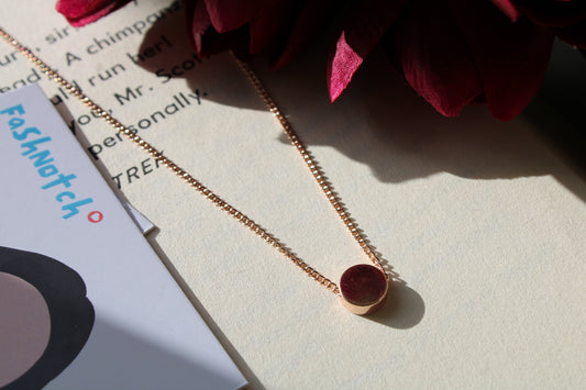Gold Round Necklace