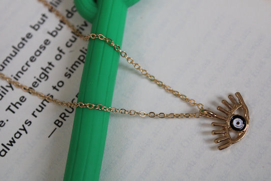 Gold Evil Eye Necklace