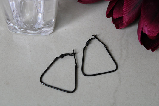 Triangle Hoops Earrings