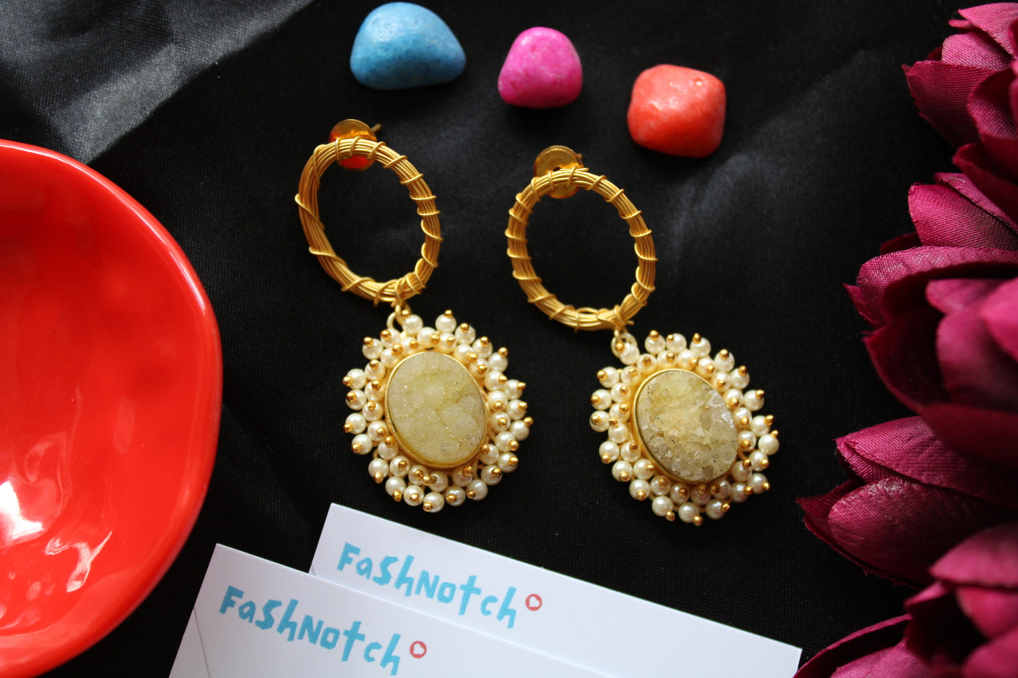 Druzy Stone Earrings