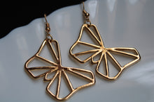 Load image into Gallery viewer, Gold Butterfly Earrings
