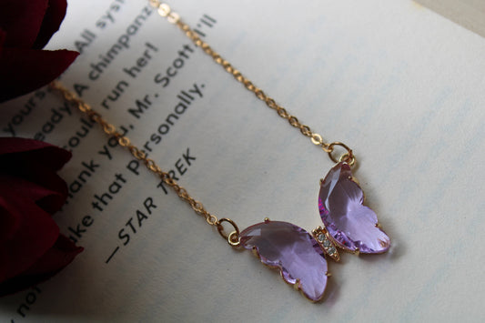 Minimal Butterfly Necklace