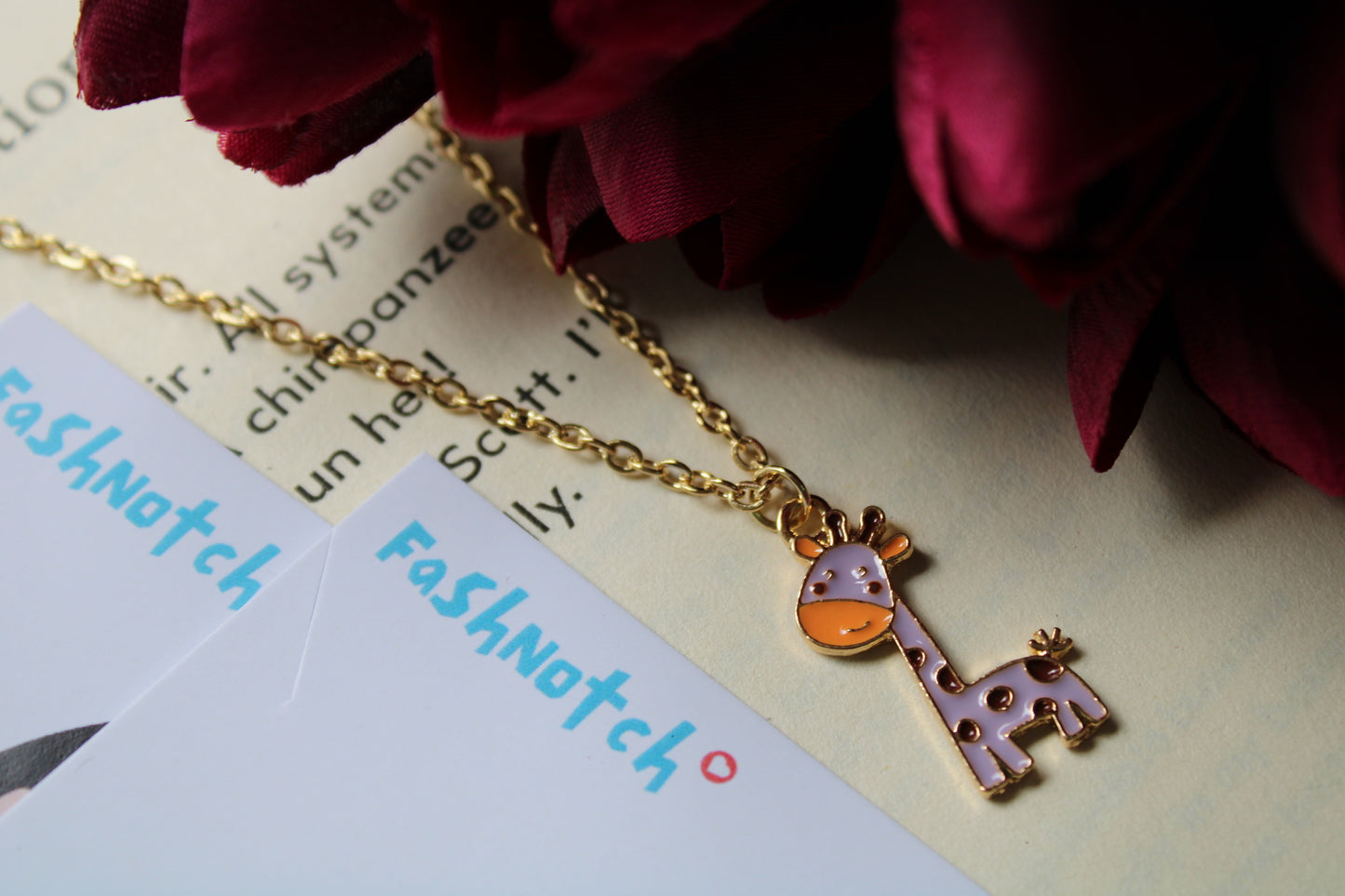 Minimal Giraffe Necklace