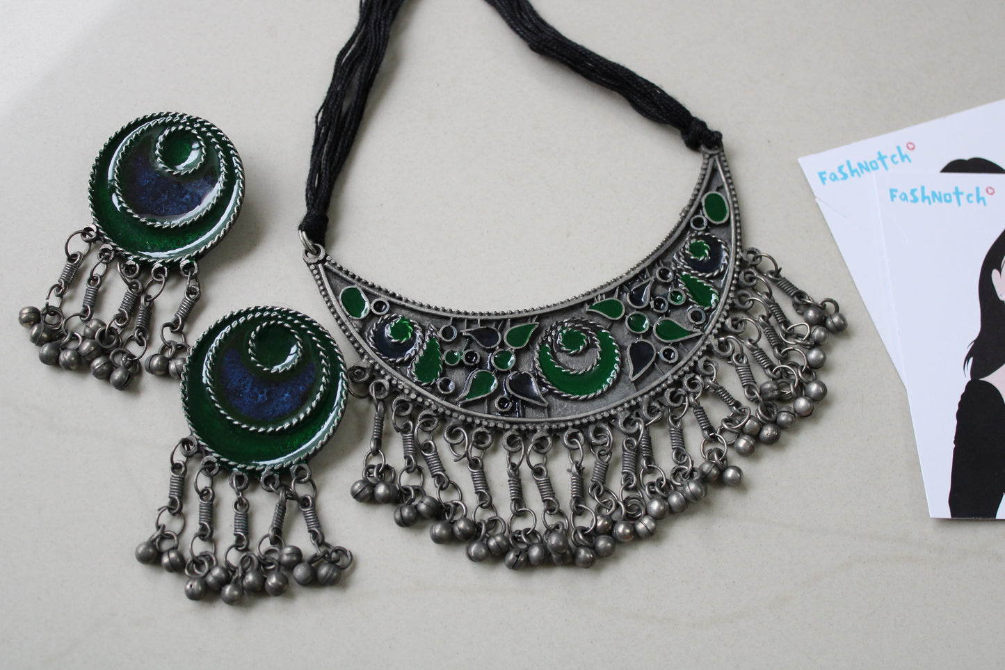 Oxidized Necklace Set