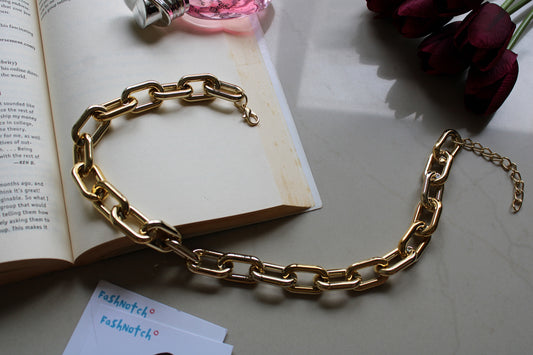 Gold Link Chain Necklace
